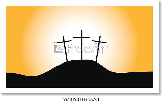 560x355 Free Art Print Of Calvary Calvary, An Illustration