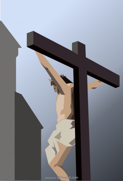 426x626 The Crucifixion Vector Free Download