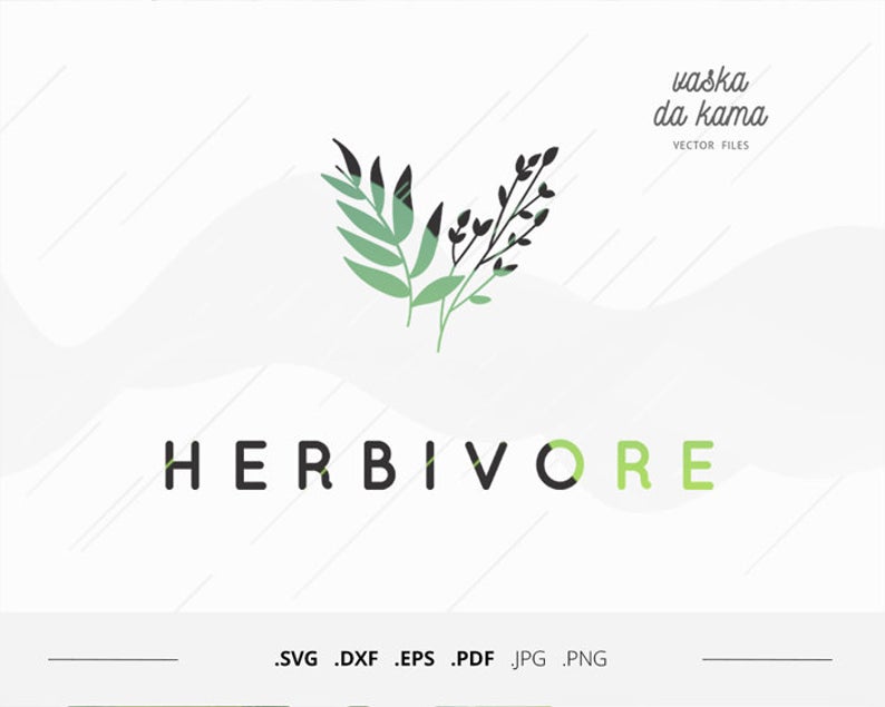 794x635 Herbivore Vegan Cruelty Free Vector Graphics Vegan Etsy