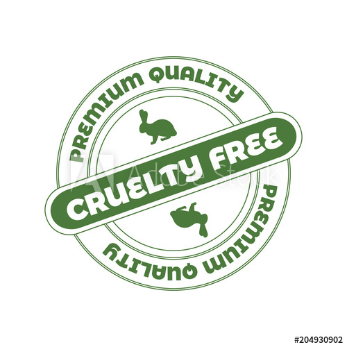 500x500 Vector Stamp Cruelty Free, Not Tested On Animals Sign