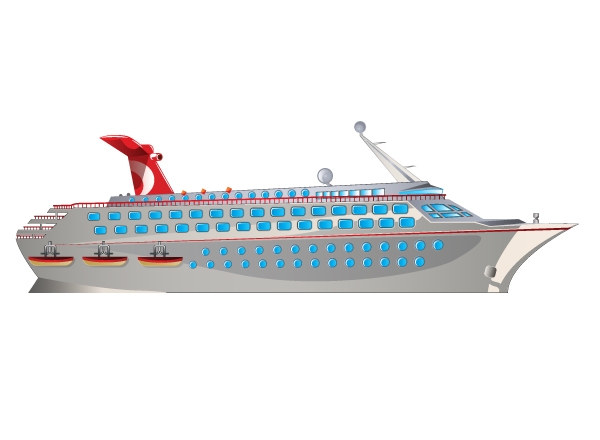Cruise Boat Vector