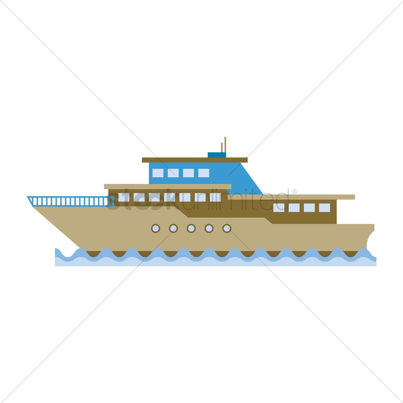 1300x1300 Cruise Ship Vector Image