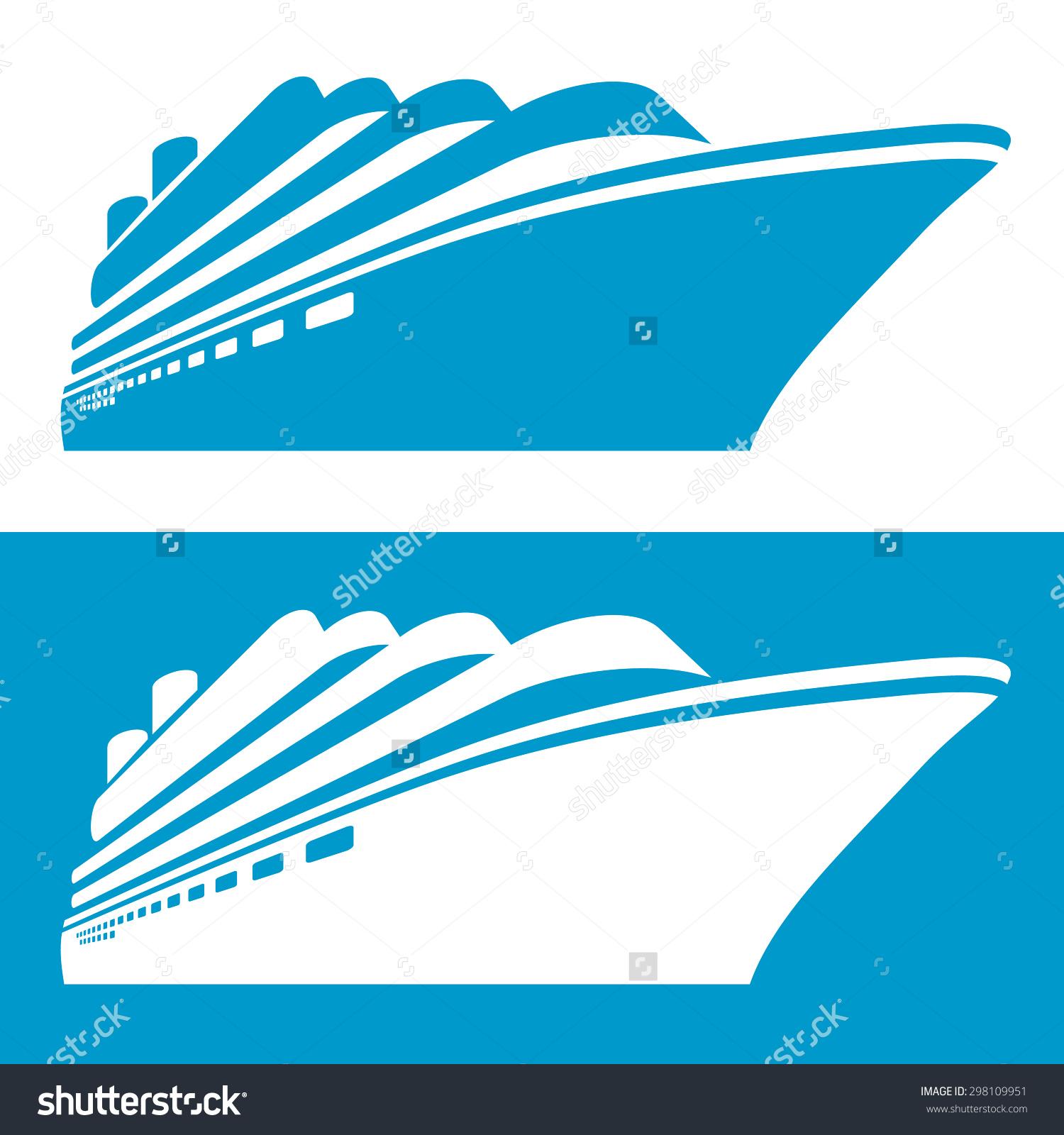 Cruise Ship Silhouette Vector At Collection Of Cruise