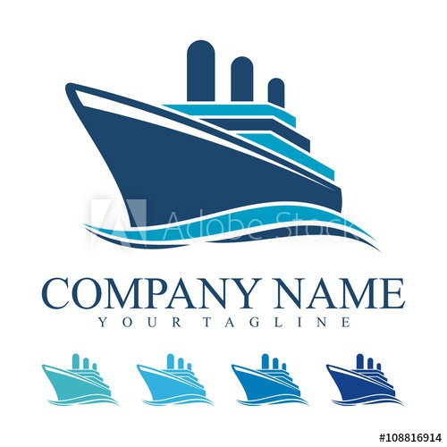 500x500 Ship Logo, Cruise Ship Logo Design Vector