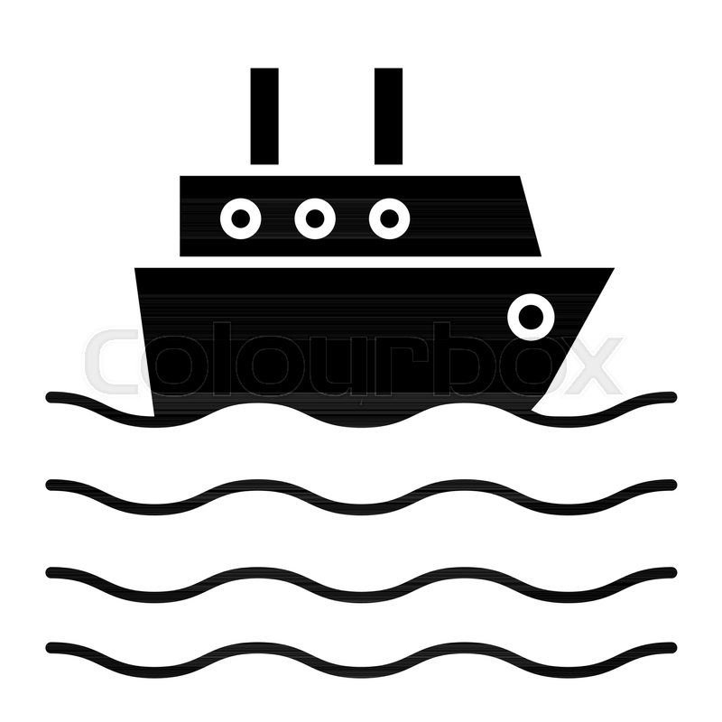 800x800 Ship Liner Solid Icon Cruise Ship Stock Vector Colourbox