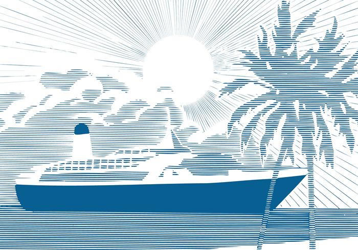 700x490 Cruise Ship Background Vector