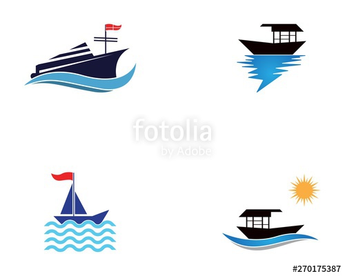 500x400 Cruise Ship Vector Icon Illustration Design Stock Image
