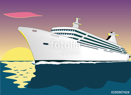 500x363 Cruise Ship Vector Illustration Stock Image And Royalty Free