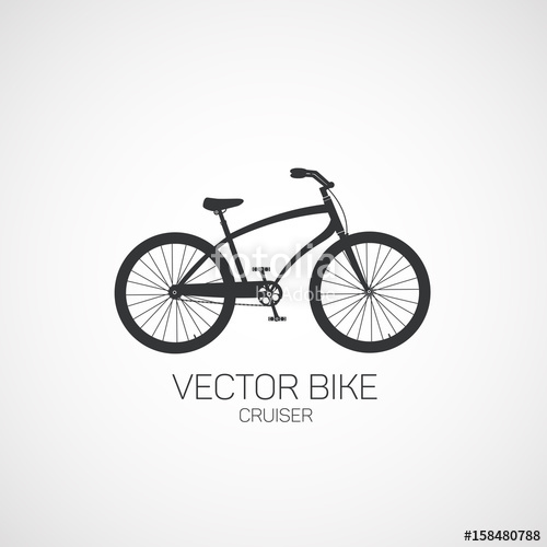 500x500 Bicycle Is A Cruiser Stock Image And Royalty Free Vector