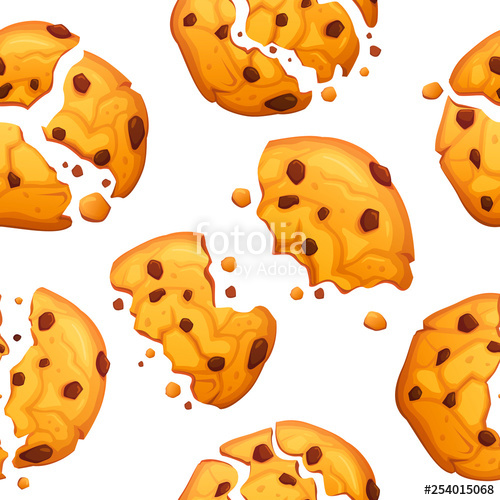 500x500 Oatmeal Cookie With Chocolate Crumbs Pattern Sweets Food Cookies