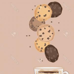 300x300 Vector Illustration Chocolate Chip Cookies On Geekchicpro