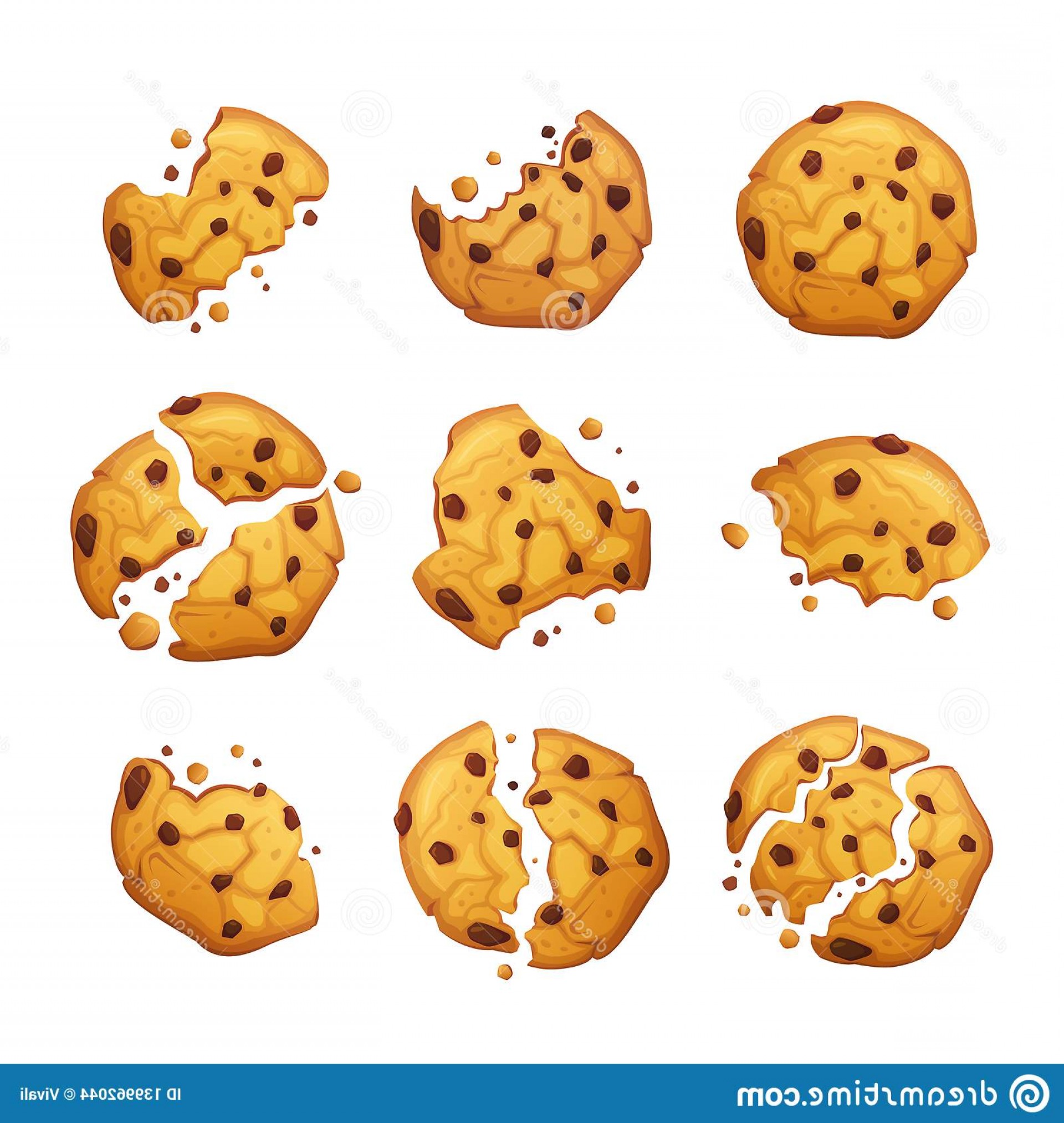1920x2026 Chocolate Chip Cookie Vector Hoodamathrun