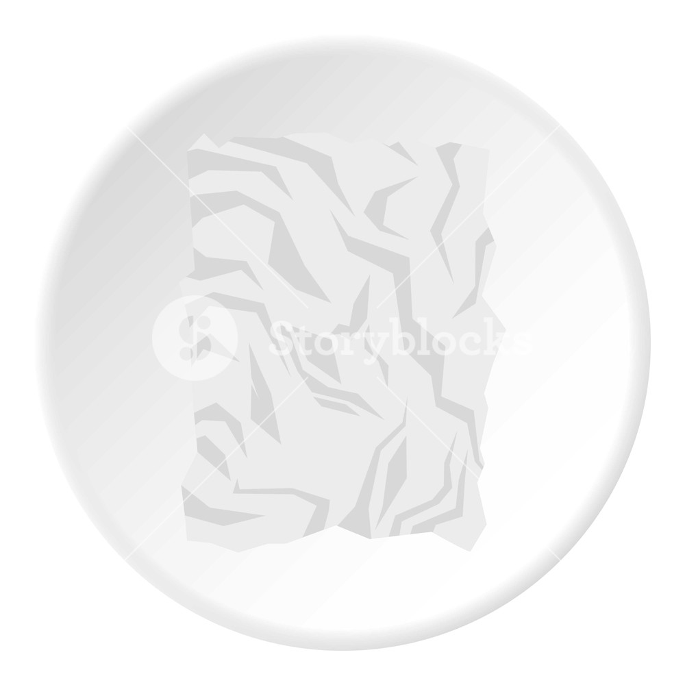 1000x1000 Crumpled Paper Icon Flat Illustration Of Crumpled Paper Vector