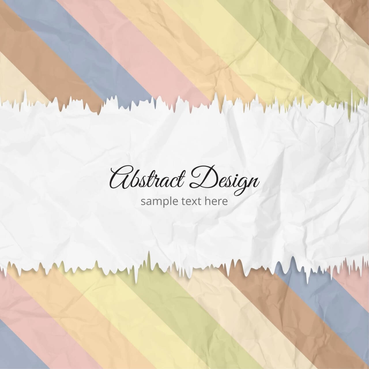 1280x1280 Free Vector Torn Crumpled Paper Vector