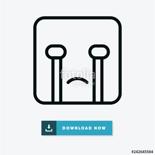 500x500 Cry Vector Icon Stock Image And Royalty Free Vector