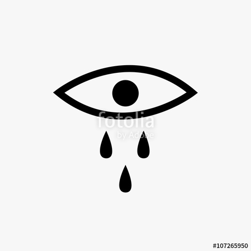 500x500 Crying Eye Icon Stock Image And Royalty Free Vector