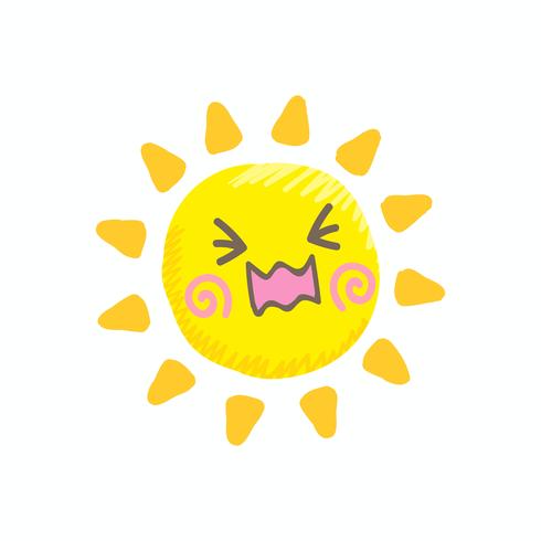490x490 Cute Cry Sun Vector