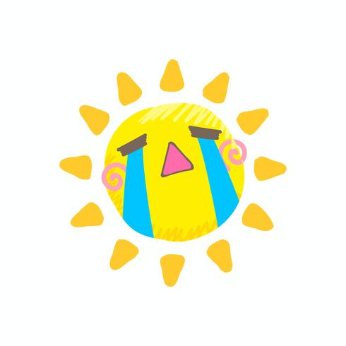 490x490 Cute Cry Sun Vector