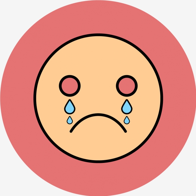 640x640 Vector Cry Emoji Icon, Cry, Emoji, Emoticon Icon Png And Vector
