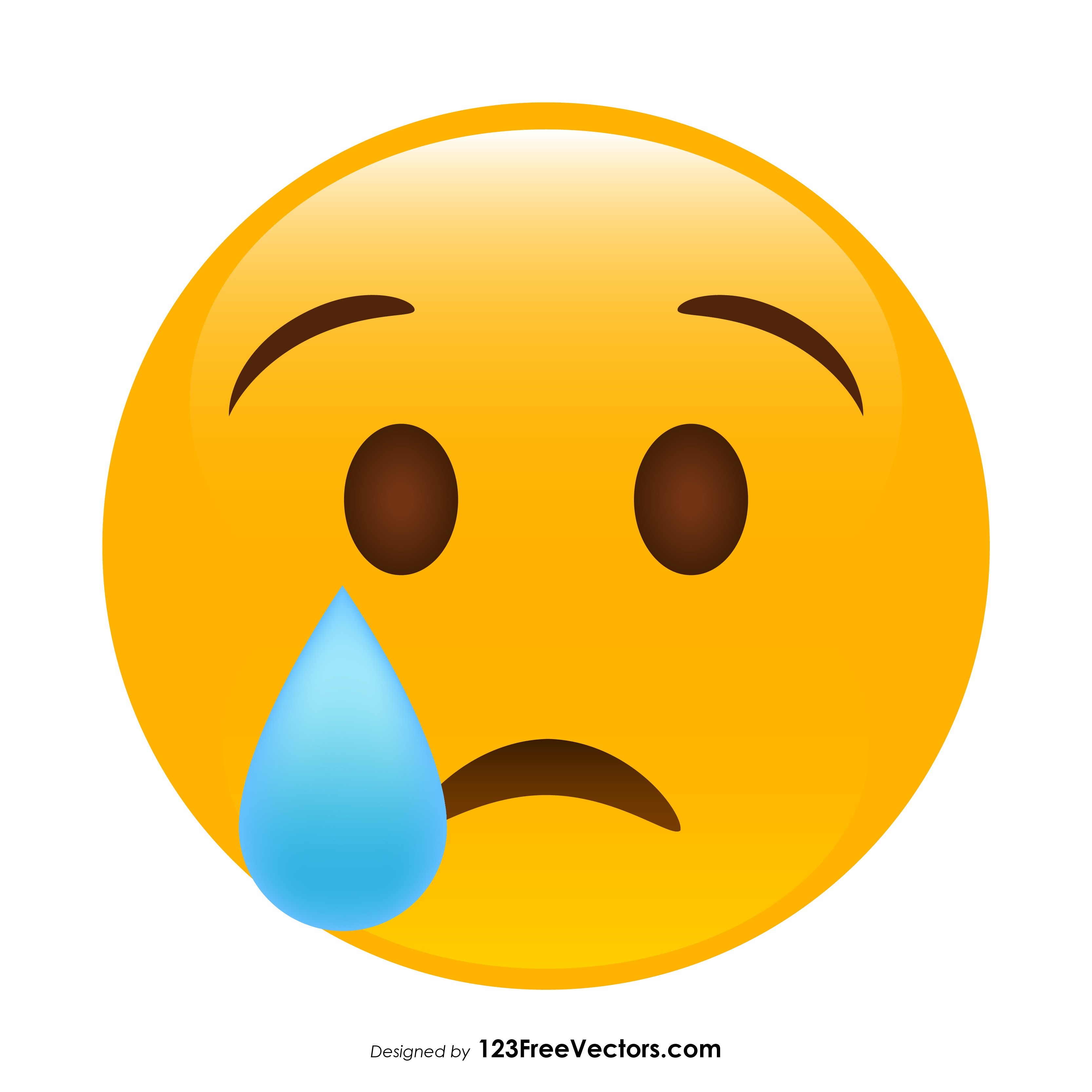 Crying Emoji Vector at Vectorified.com | Collection of Crying Emoji ...