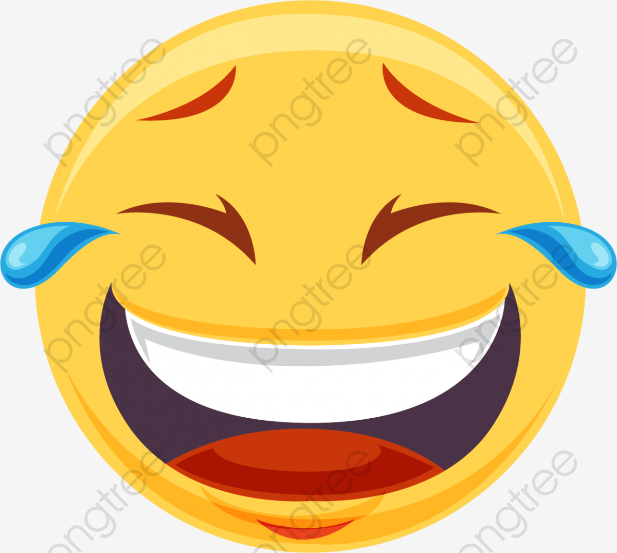1200x1075 Laughing And Crying Emoji Icon Pack, Cartoon, Emoji, Emoticon Png
