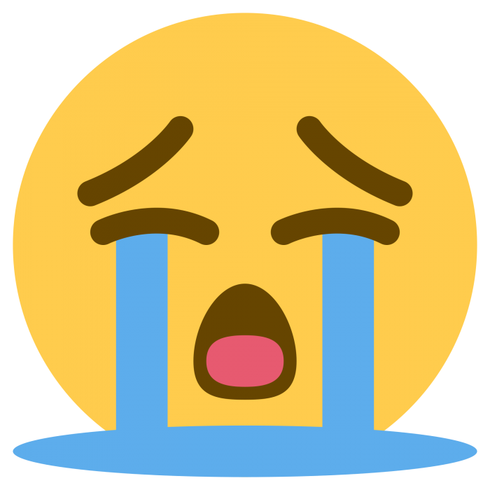 700x700 Cry Emoji Png Vector, Clipart
