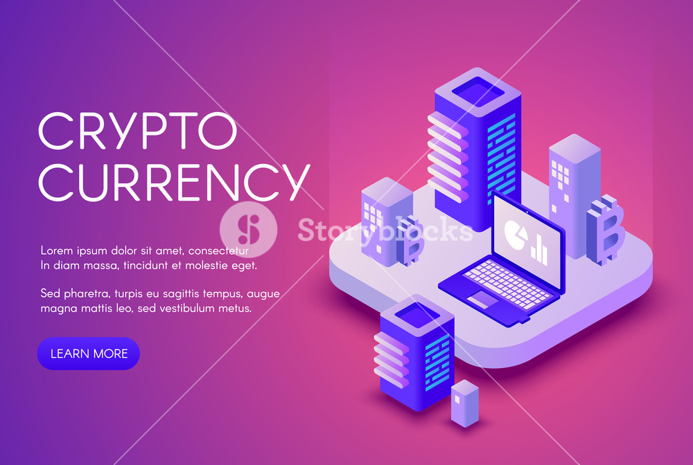 1000x672 Cryptocurrency Vector Illustration Poster For Bitcoin Crypto