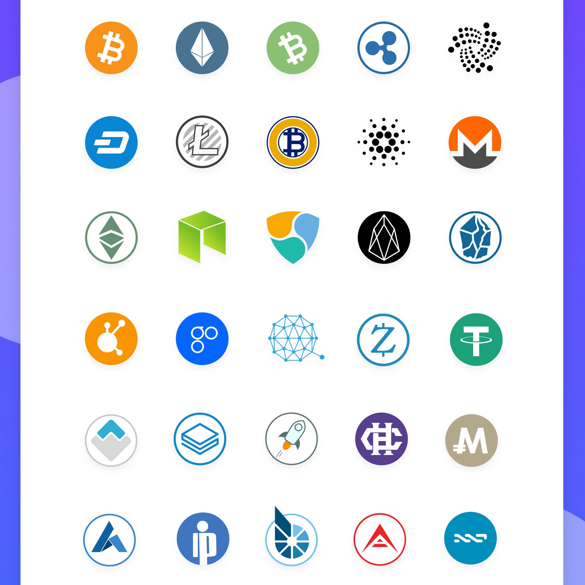 1913x1913 Free Cryptocurrency Vector Icons