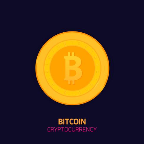490x490 Bitcoin Concept Cryptocurrency Logo Sigh Digital Money Block