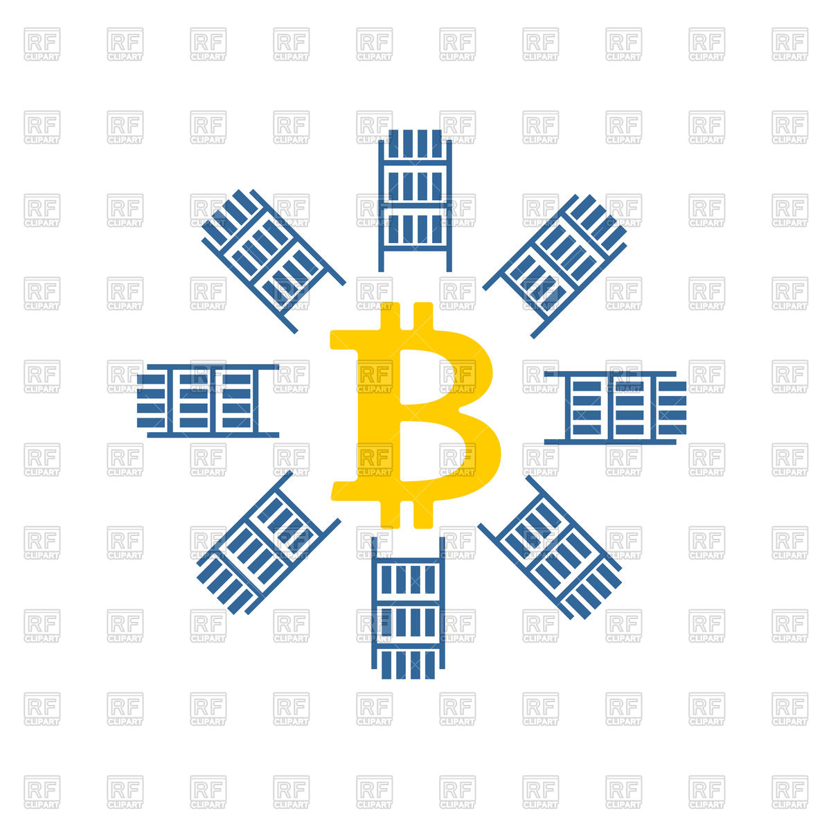 1200x1200 Bitcon On White Background