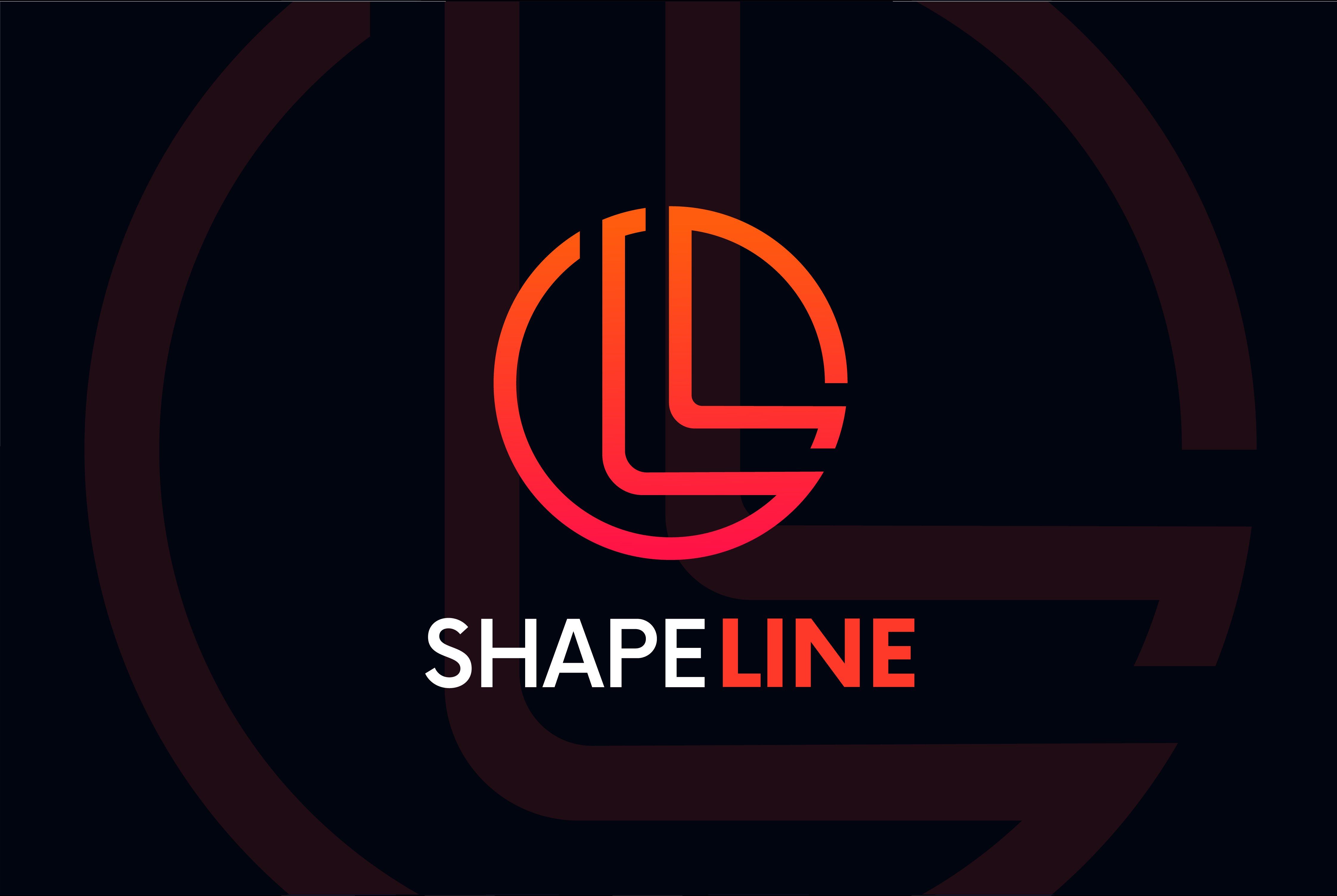 4486x3008 L Letter Linear Logo Icon Emblem