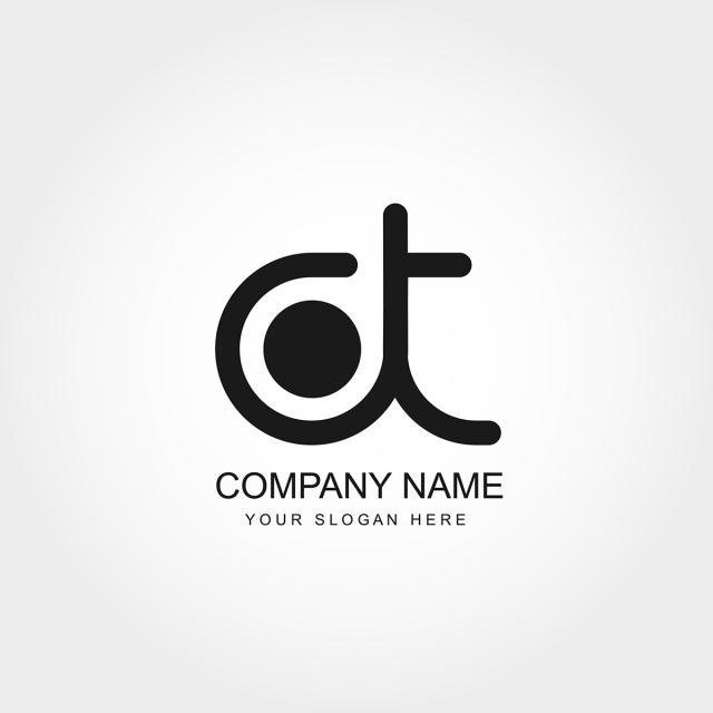 640x640 Initial Letter Ct Logo Template Vector Design Template For Free