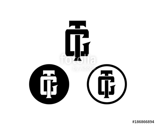 500x400 Initial Name Tc Or Ct Symbol Set Logo Monogram Template Stock
