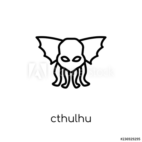 Cthulhu Icon Trendy Modern Flat Linear Vector Cthulhu Icon 500x500 Cthulhu Icon Trendy Modern Flat Linear Vector Cthulhu Icon
