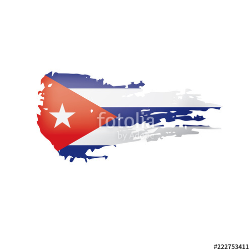 500x500 Cuba Flag, Vector Illustration On A White Background Stock Image