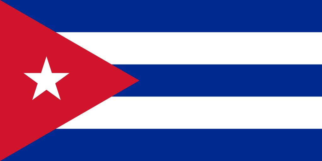 1024x512 Cuba Flag Vector