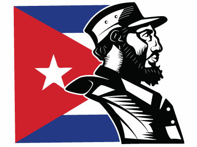 Fidel Castro Cuban Flag Vector 400x300 Fidel Castro Cuban Flag Vector