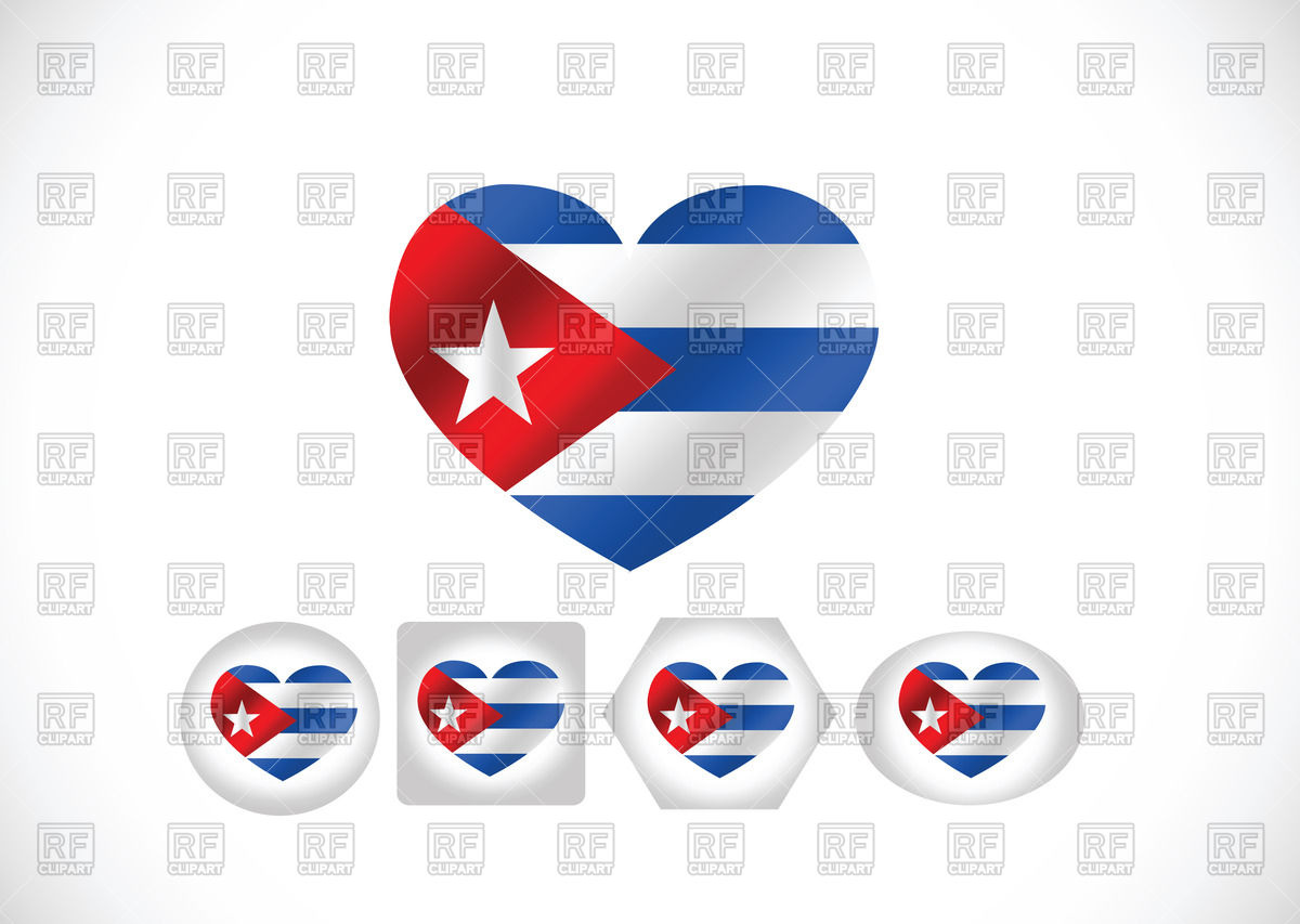 1200x853 Heart Shaped Cuba Flag Vector Image Of Signs, Symbols, Maps