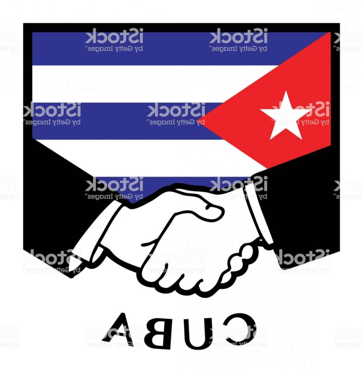 1195x1228 Cuba Flag And Business Handshake Gm Hoodamathrun