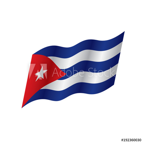500x500 Cuba Flag, Vector Illustration