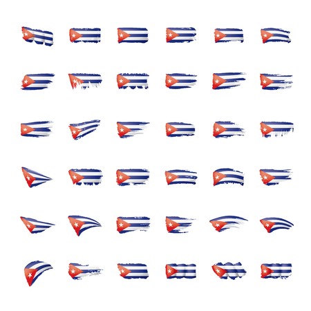 450x450 Cuba Flag, Vector Illustration On A White Background Royalty Free