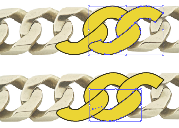 584x417 Create A Gold Chain Pattern Brush With Illustrator