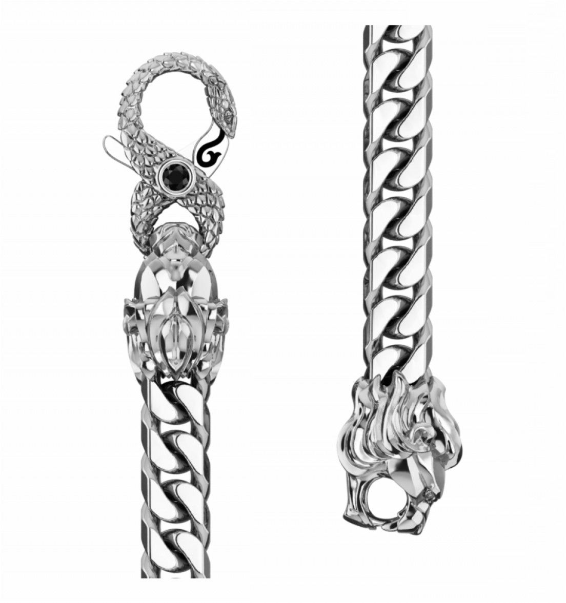 1104x1177 Irtowtimm Cuban Link Chain Silver Gold Geekchicpro