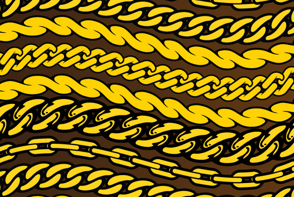 592x396 Gold Chain Vector Images