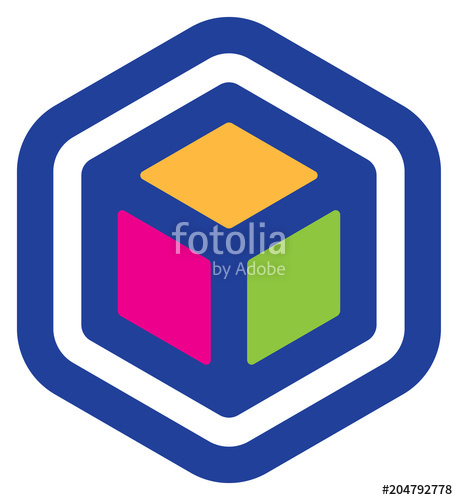 458x500 Cube Logo Vector Stock Image And Royalty Free Vector