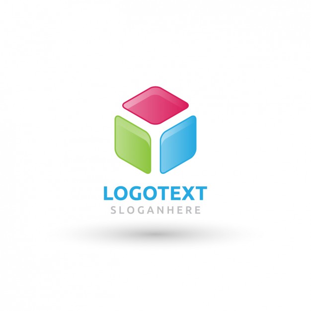 626x626 Abstract Colorful Cube Logo Vector Free Download