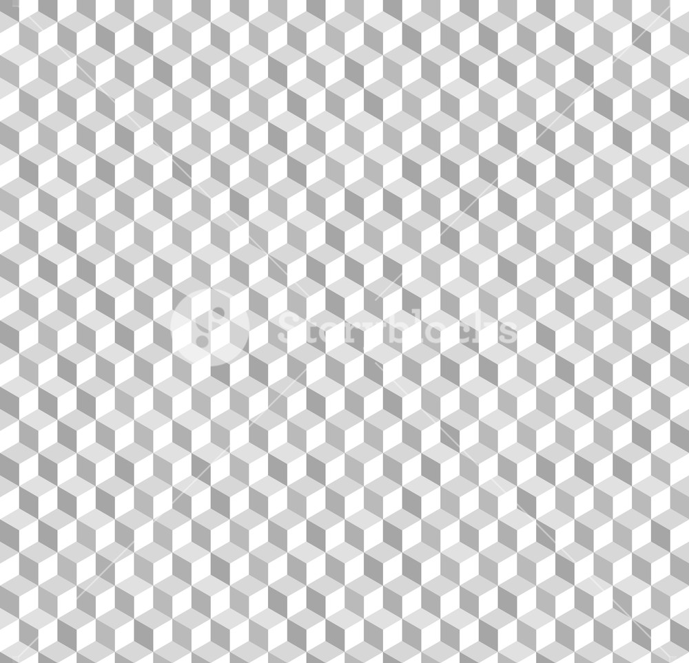 1000x963 Cube Pattern Vector Seamless Geometric Background With Gray