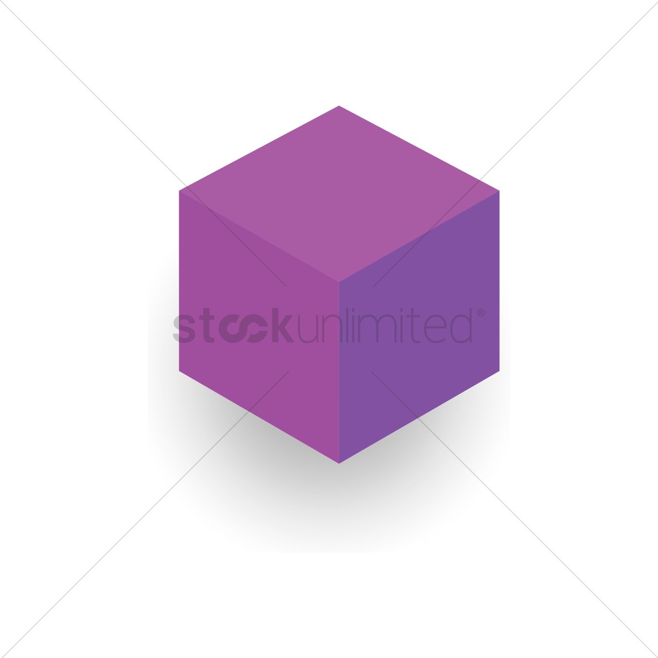 1300x1300 Geometric Cube Vector Image