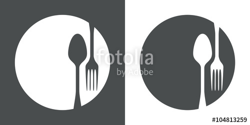 500x250 Icono Plano Cubiertos