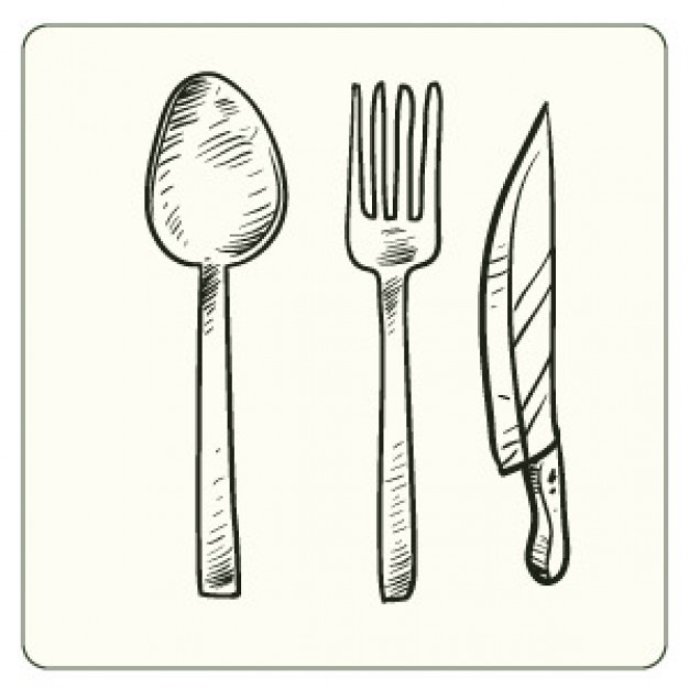 Tenedor Cuchara Cuchillo De Cocina Negro Simple Vector 626x626 Tenedor Cuchara Cuchillo De Cocina Negro Simple Vector
